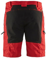 Blåkläder service short stretch 14491845 | rood zwart | maat 48 - 7330509586662