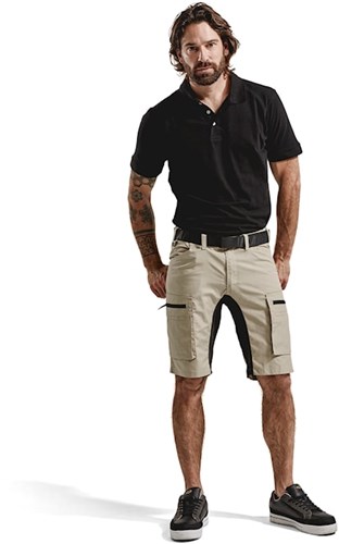 Blåkläder service short stretch 14491845 | stone zwart | maat 60 - 7330509535738