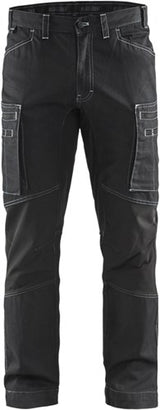 Blåkläder service werkbroek denim stretch 14591142 | zwart | maat 46 - 7330509486108
