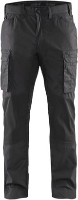 Blåkläder service werkbroek met stretch 14591845 | donkergrijs zwart | maat 56 - 7330509462799
