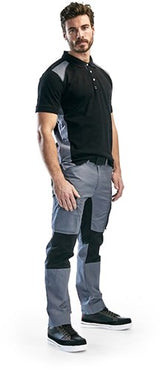 Blåkläder service werkbroek met stretch 14591845 | grijs zwart | maat 56 - 7330509498767