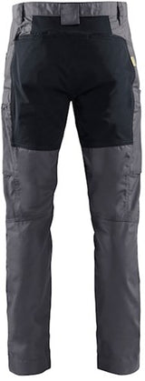 Blåkläder service werkbroek met stretch 14591845 | medium grijs zwart | maat 52 - 7330509748800