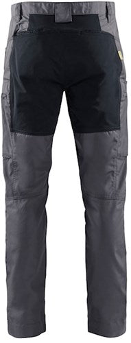 Blåkläder service werkbroek met stretch 14591845 | medium grijs zwart | maat 56 - 7330509748824