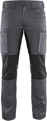 Blåkläder service werkbroek met stretch 14591845 | medium grijs zwart | maat 60 - 7330509748848