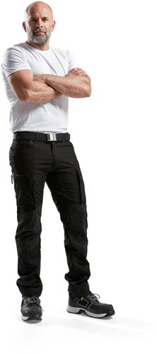 Blåkläder service werkbroek met stretch 14591845 | zwart | maat 52 - 7330509462973