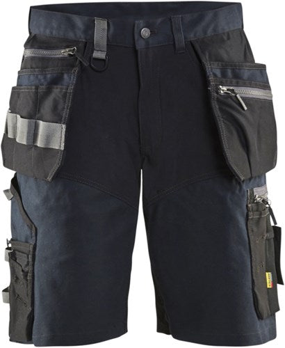 Blåkläder short met stretch en spijkerzakken 15981343 | donker marineblauw zwart | maat 46 - 7330509721971