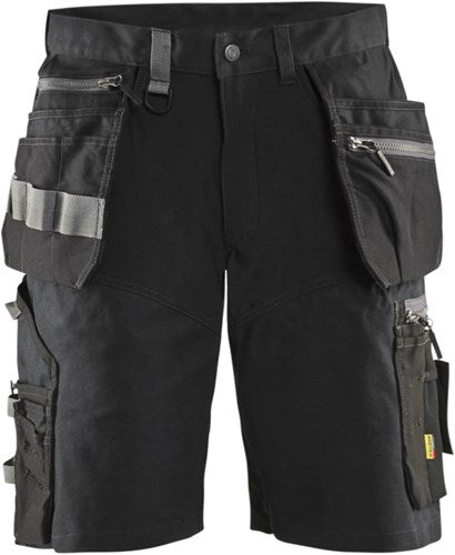 Blåkläder short met stretch en spijkerzakken 15981343 | zwart | maat 54 - 7330509722114