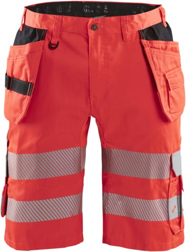 Blåkläder short met stretch high-vis 15861811 | high vis rood | maat 60 - 7330509691441