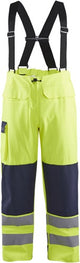 Blåkläder vlamvertragende regenbroek level 2 13132022 | high-vis geel marineblauw | maat m - 7330509783610