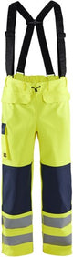 Blåkläder vlamvertragende regenbroek level 2 13132022 | high-vis geel marineblauw | maat xl - 7330509783634