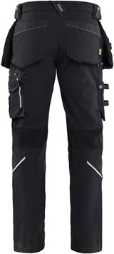 Blåkläder werkbroek 4-weg stretch x1900 19981644 | zwart | maat c48 - 7330509657744