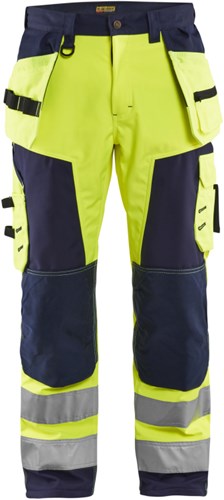Blåkläder werkbroek softshell high-vis 15672517 | high vis geel marineblauw | maat 56 - 7330509405550
