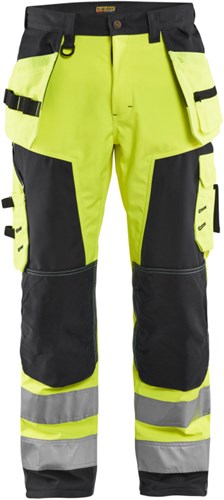 Blåkläder werkbroek softshell high-vis 15672517 | high vis geel zwart | maat 56 - 7330509405826
