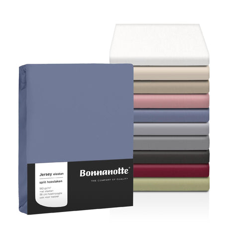 Bonnanotte Spannbettlaken Jersey Denim 90x200cm