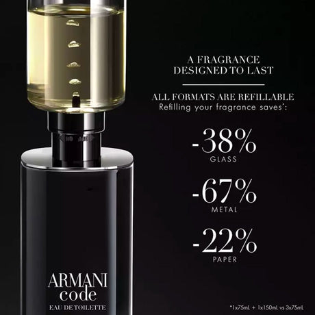 Giorgio Armani Eau de Toilette nachfüllbar Code Herren 50 ml