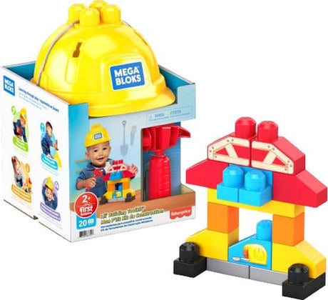 Otto Simon Fisher Price – Mega Bloks Bauhelm mit 20 Bauteilen