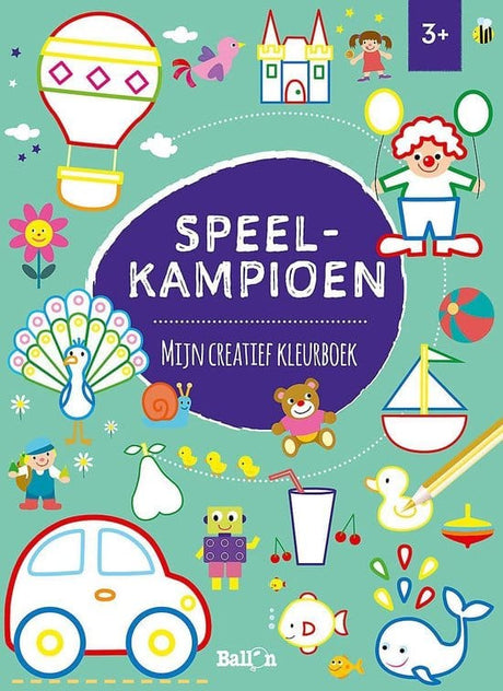 Bongers Toys Play Champion, mein kreatives Malbuch, 96 Seiten