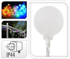 Enzo-Glühbirne LED 80 Lampen 25 mm mehrfarbige Partybeleuchtung – 5545200