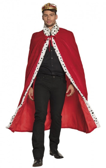 Boland Koningsmantel Deluxe Männer 130 cm rot