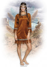 Boland Dress -up -Anzug indische junge Hirsch Damen Brown Größe m