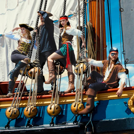 Boland Dress Up Pirate Thunder Heren Bruin Größe 50 52