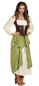 Boland Dress Up Anzug Dorf Frauen Damen Grün Größe 36 38