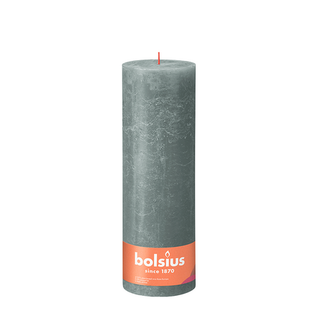 Bolsius rustieke stompkaars eucalyptus groen 300 100mm