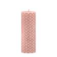Bolsius rustikale Stumpenkerze Silhouette Sunny Edition Misty Pink 190 68 mm