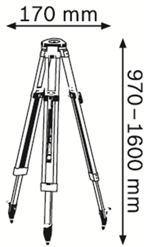 Bosch Zubehör BT 160 Profi-Stativ | faltbar - 0601091200