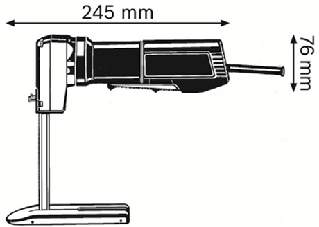 Bosch Professional - Moosgummi-Sägemaschine GSG 300 (Hobel, Grundplatte montiert, Sägeblätter nicht im Lieferumfang enthalten)
