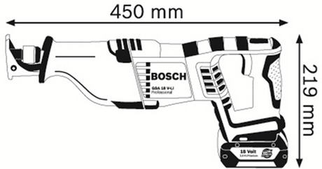 Bosch Blue GSA 18 V-Li Solo | ohne Akkus und Ladegerät | in L-Boxx - 060164j007