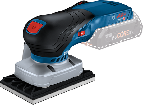 Bosch Blue Bosch Professional GSS 18V-13 Akku – Exzenterschleifer – Grundkörper + Zubehör in L-Boxx – 06019l0101
