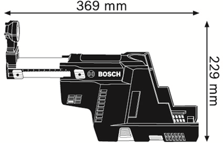 Bosch Zubehör GDE 18V-16 (Solo) Staubabsaugung für GBH 18V-26 – 1600A0051M