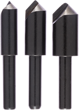 Bosch Zubehör 3-teiliges Kegelsenkbohrer-Set mit 1 Bohrplatte – 2609255124