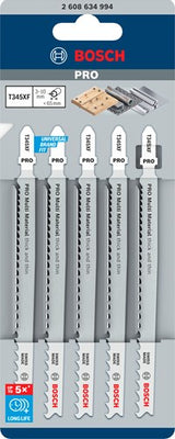 Bosch Zubehör 5-fach Progressor für Holz- und Metall-Stichsägeblatt T345xf – 2608634994