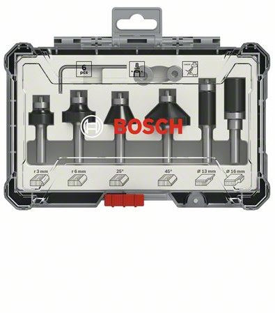 Bosch 8-teiliges gemischtes Frässet - Schaftdurchmesser 8 mm