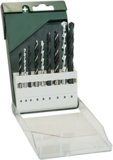 Bosch Zubehör 9-teiliges Bohrer-Set: Metall HSS-R Stein Holz – 2609255483