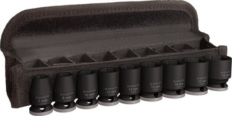 Bosch Professional Pro Impact Schlag-Stecknuss-Set kurz 3 8 9-teilig – 2608003036