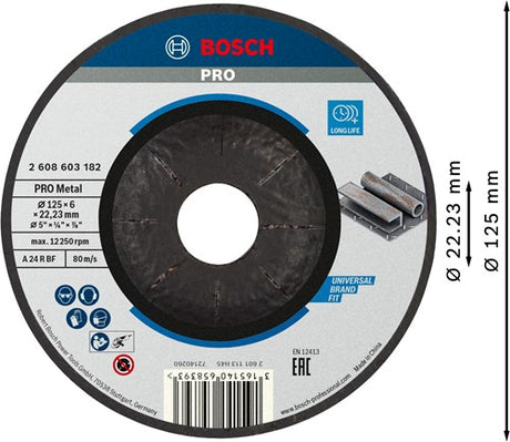 Bosch Professional Fleckenschale 125 mm gebogen