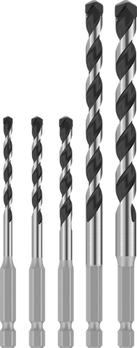 Bosch Zubehör Betonbohrer-Set Sechskant-5 | 5-teilig | 4, 5, 6, 8, 10 mm – 2608707004