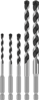 Bosch Zubehör Betonbohrer-Set Sechskant-5 | 5-teilig | 4, 5, 6, 8, 10 mm – 2608707004