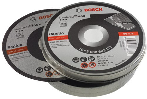 Bosch Zubehör Bosch Trennscheiben Metall Edelstahl 115mm x 1mm | pro 10 - 2608603254