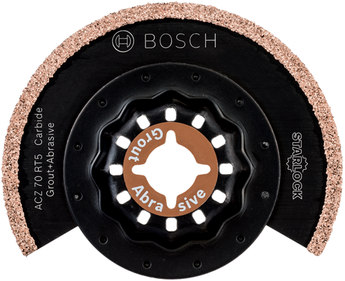 Bosch accessoires bosch starlock multitoolaccessoire - acz 70 rt5 carbide riff segmentzaagblad