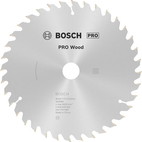 Bosch Zubehör Kreissägeblatt 165x20 16x1,7 mm, 36t - 2608642602