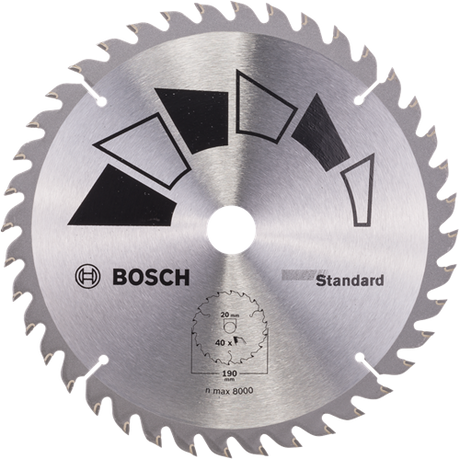 Bosch Zubehör Kreissägeblatt Basic 190x22x20 16,t40 - 2609256819