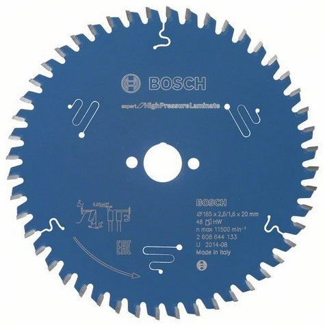 Bosch Zubehör Kreissägeblatt Expert für Hochdrucklaminat (Trespa) 165x20x2,6 1,6x48t - 2608644133