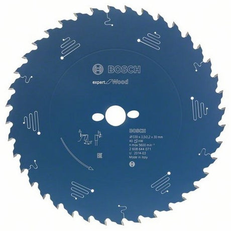 Bosch Kreissägeblatt – Expert Wood – 165 x 20 x 2,6 mm – T24 – 2608644022