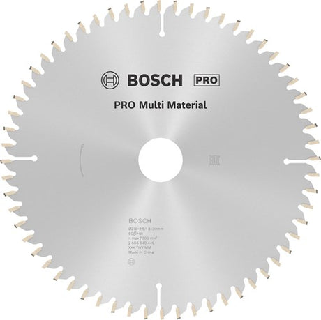 Bosch Zubehör Kreissägeblatt Multi Material 216 x 30 x 2,5 mm, 60 1 St. - 2608640446