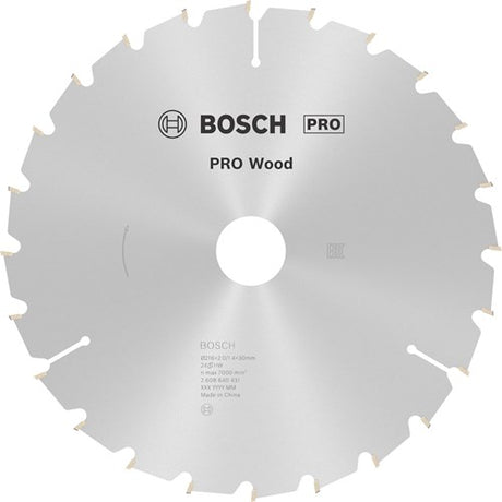 Bosch Zubehör Kreissägeblatt Optiline Wood | 216 x 30 x 2,0 mm | 24t | 1 Stück - 2608640431