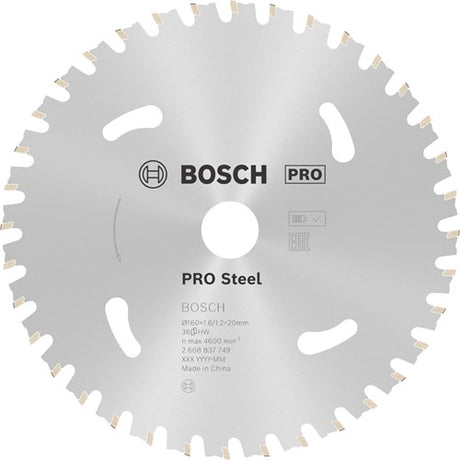 Bosch accessoires bosch pro steel accuzaagblad voor cirkelzagen 160 x 1,6 x 20 mm -...